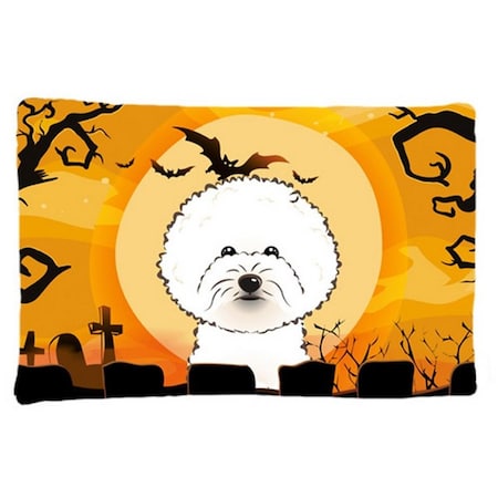 Carolines Treasures Halloween Bichon Frise Fabric Standard Pillowcase BB1775PILLOWCASE